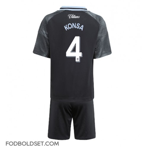 Aston Villa Ezri Konsa #4 Udebane Trøje Børn 2025-26 Kortærmet (+ Korte bukser)